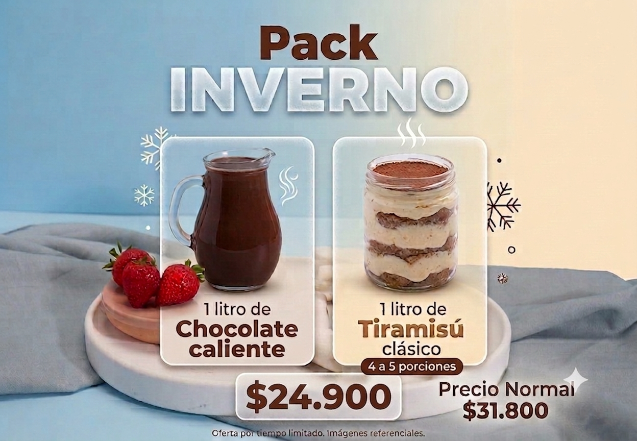 PACK INVERNO TIRAMISU & CIOCCOLATA CALDA