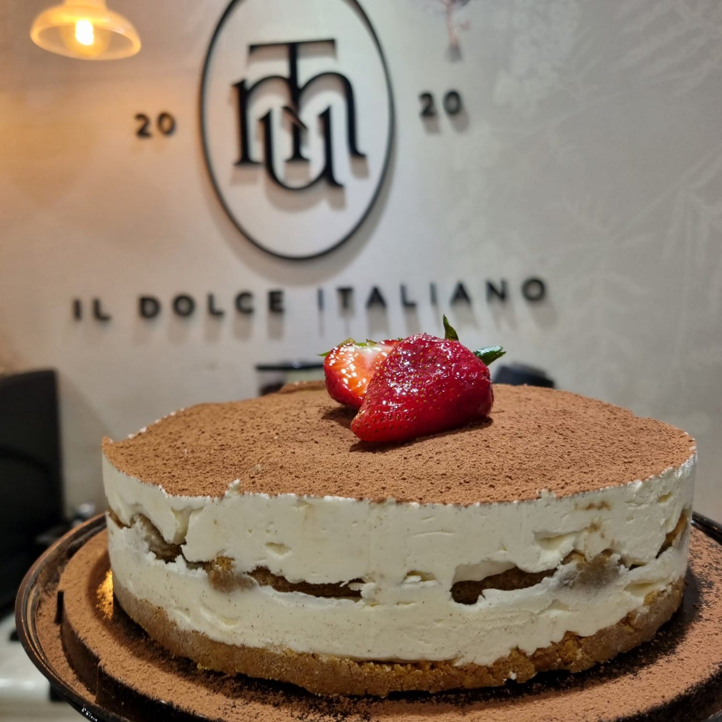 Cheesecake italiano con mascarpone y cacao 100% en Santiago